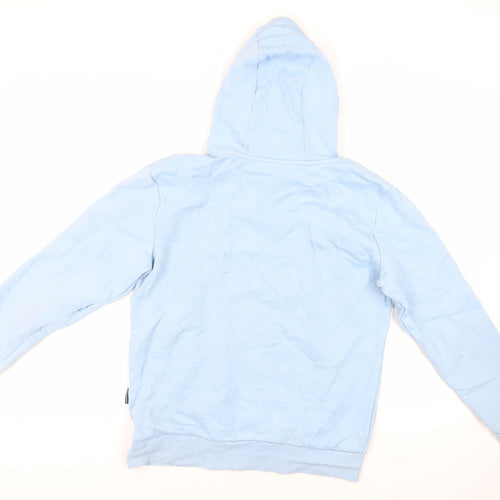 Hoodrich Mens Blue Cotton Pullover Hoodie Size M - Logo
