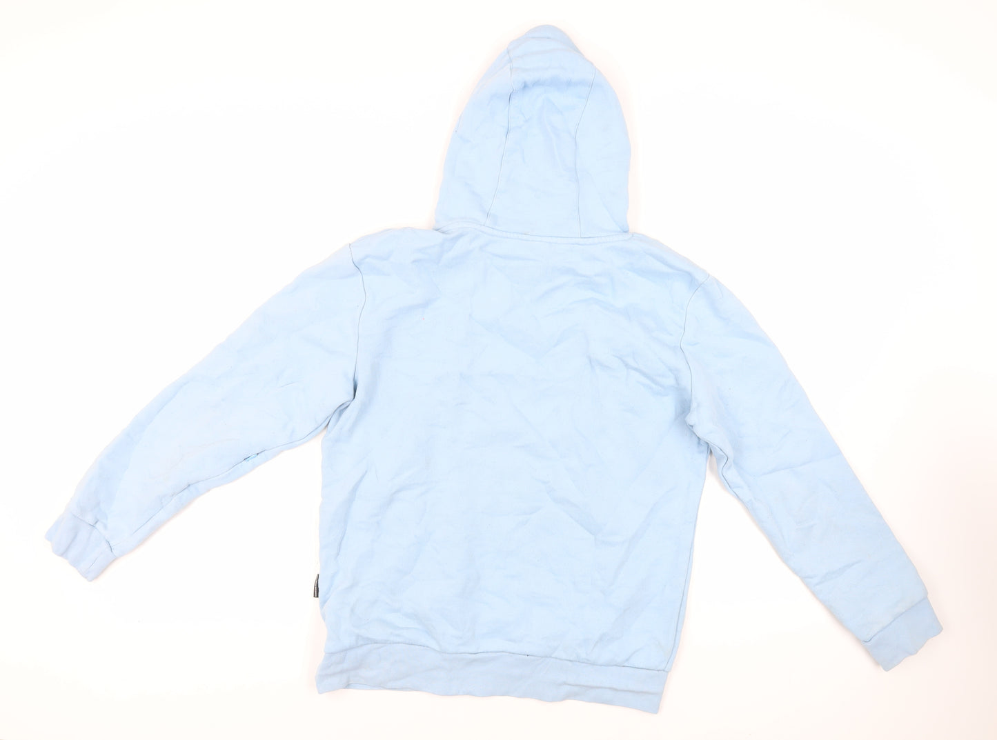 Hoodrich Mens Blue Cotton Pullover Hoodie Size M - Logo