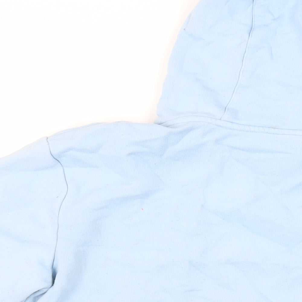Hoodrich Mens Blue Cotton Pullover Hoodie Size M - Logo