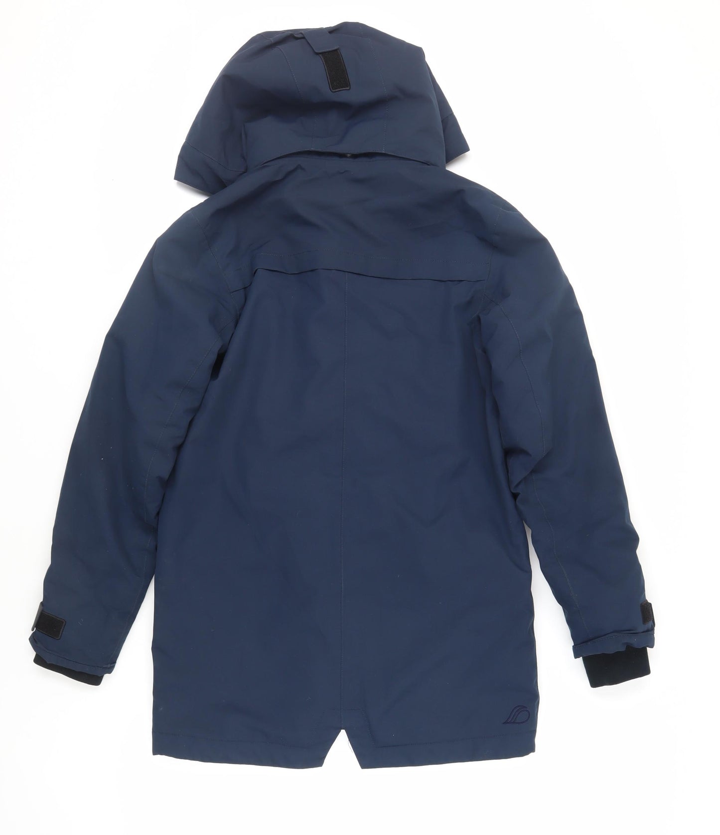 Didriksons Womens Blue Rain Coat Coat Size S Zip - Hooded Waterproof