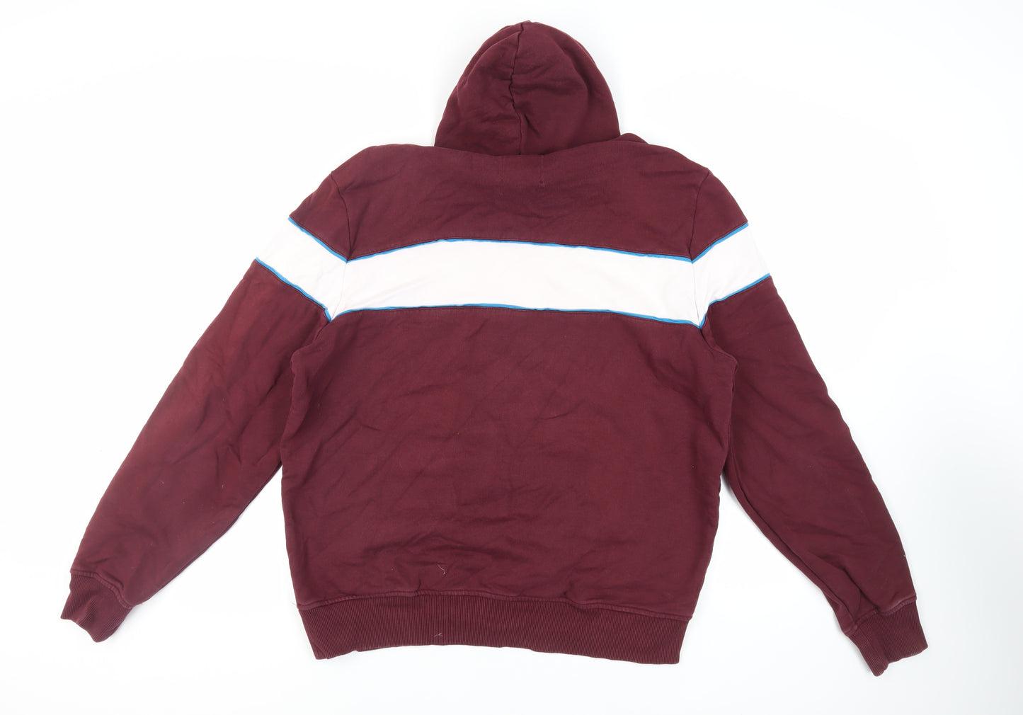 Left Field Mens Purple Cotton Pullover Hoodie Size XL - Logo