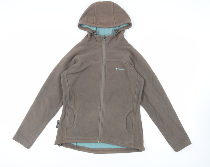 Mountain Life Womens Brown Jacket Size 10 Zip