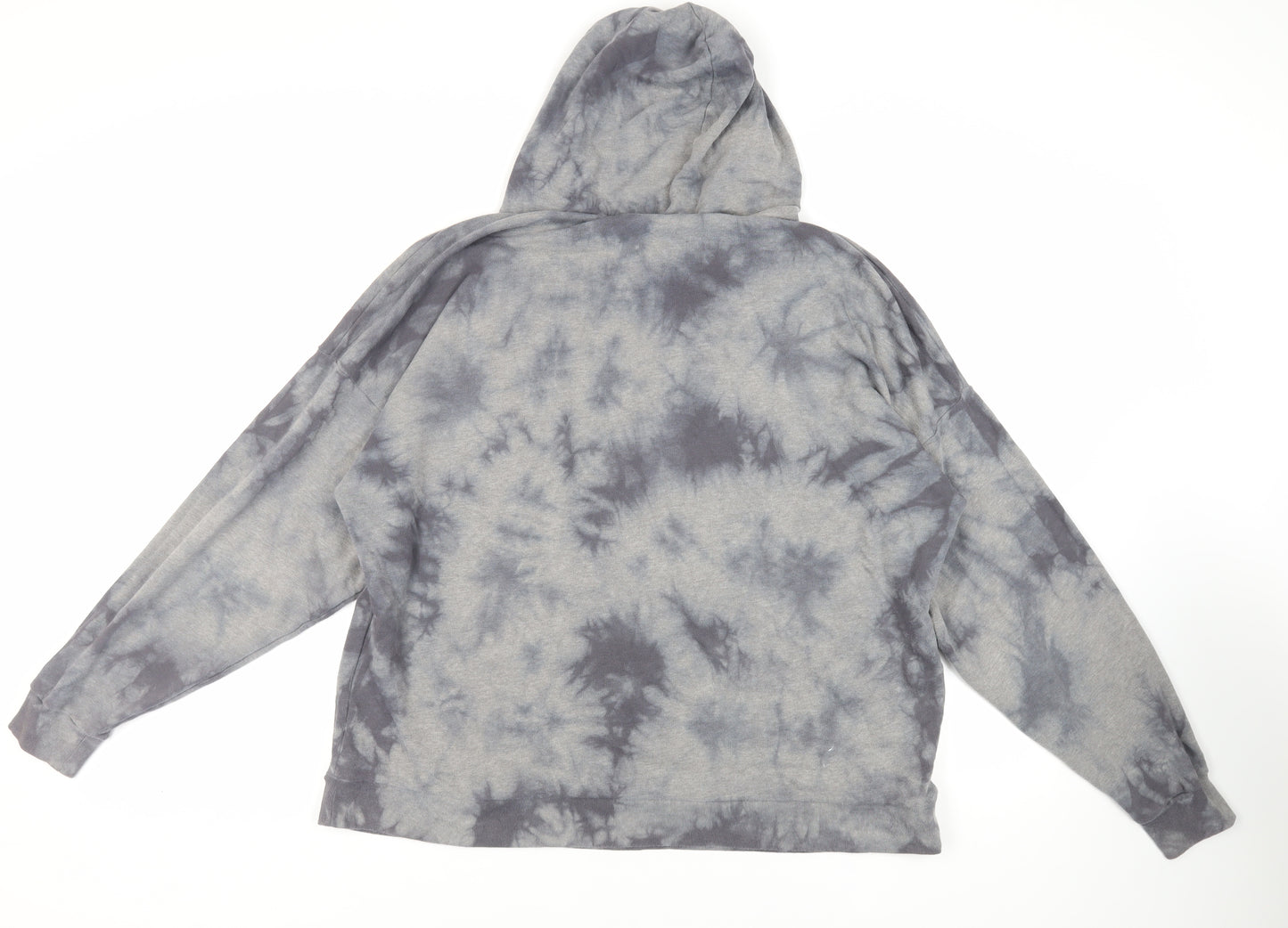 Victoria's Secret Pink Womens Grey Cotton Pullover Hoodie Size L Pullover - Tie Dye