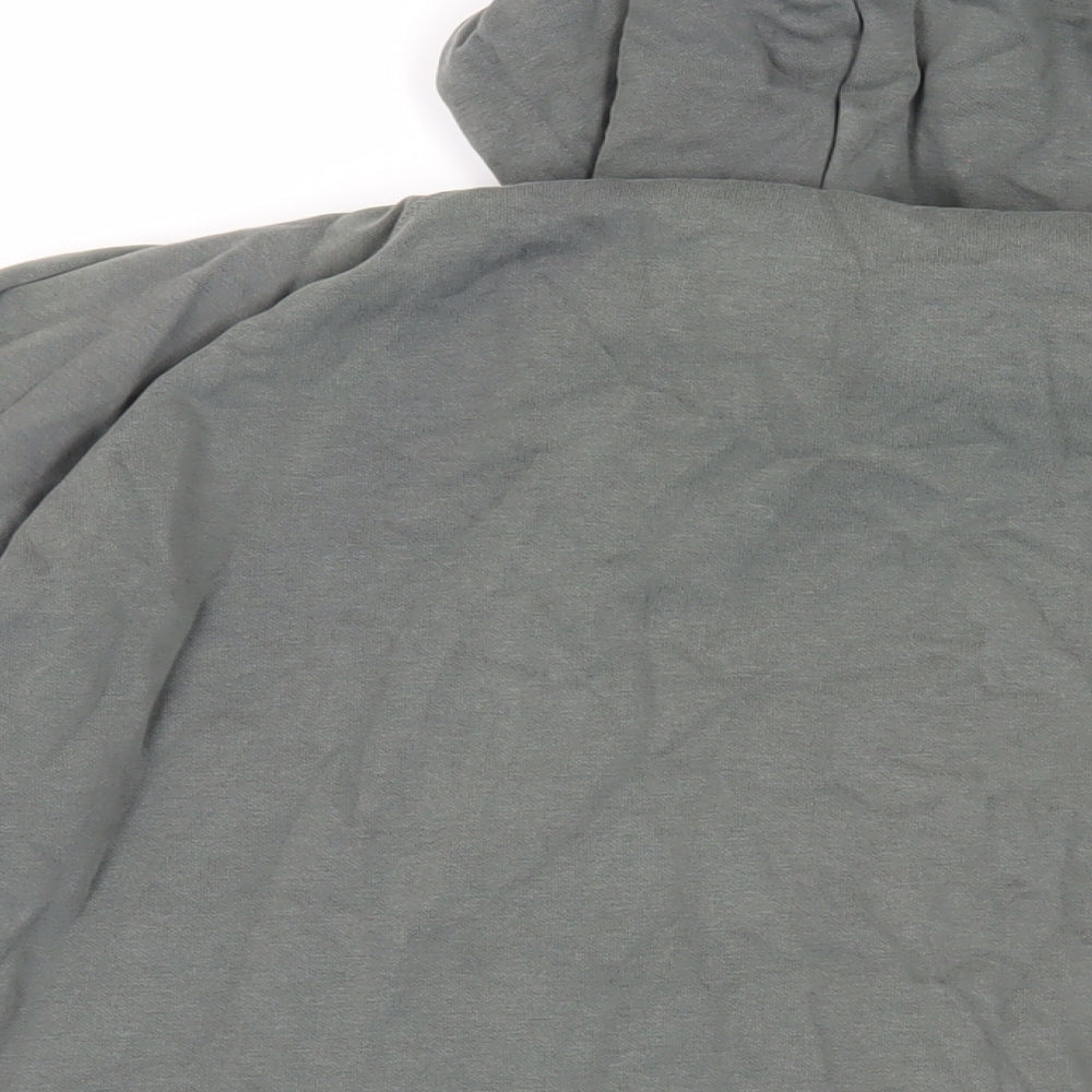 Gymshark Mens Green Cotton Pullover Hoodie Size L - Logo