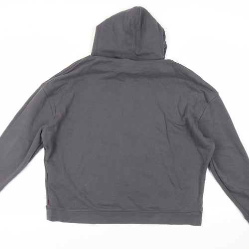 Levi's Womens Grey Cotton Pullover Hoodie Size XL Pullover - Logo