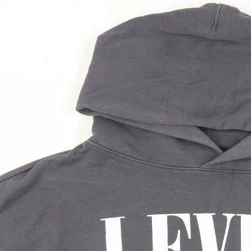 Levi's Womens Grey Cotton Pullover Hoodie Size XL Pullover - Logo