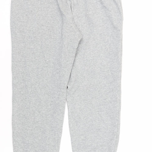 Converse Mens Grey Cotton Jogger Trousers Size XL L29 in Regular Drawstring - Elasticated Waist