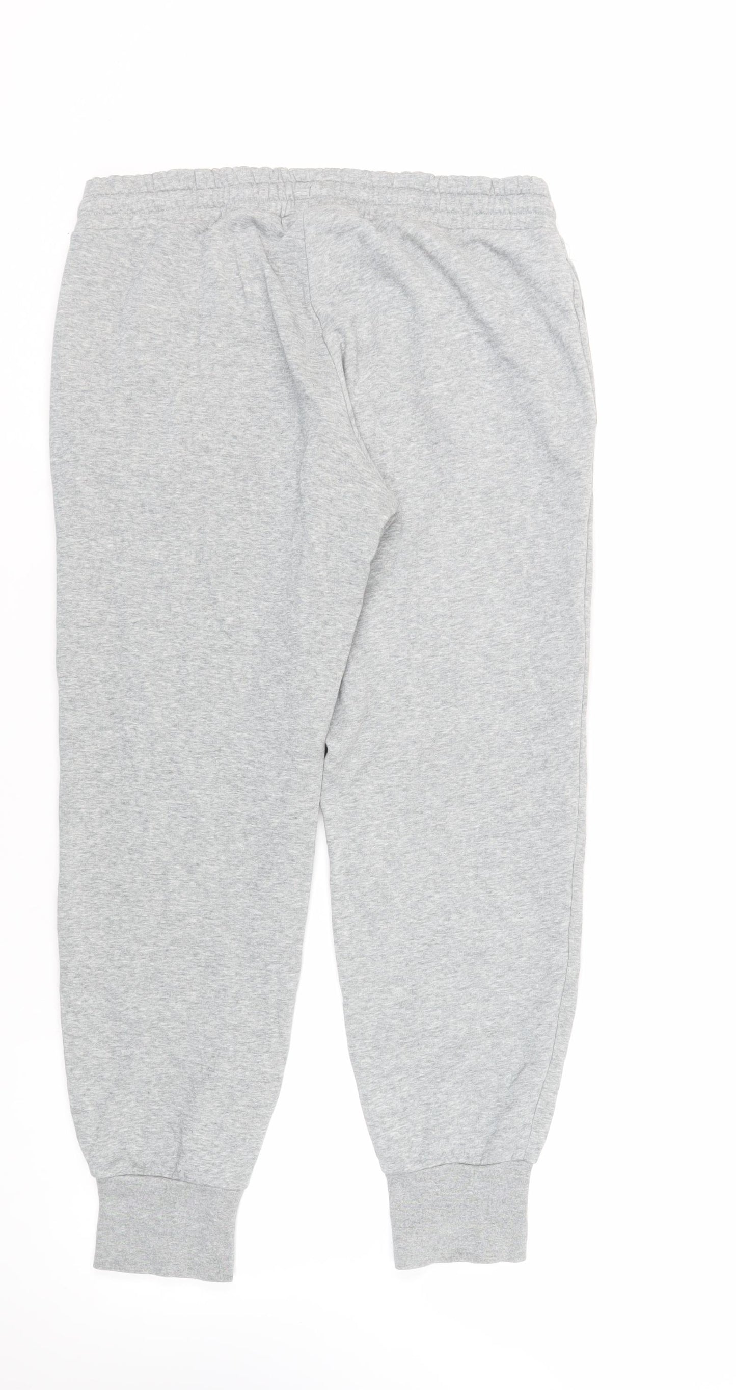 Converse Mens Grey Cotton Jogger Trousers Size XL L29 in Regular Drawstring - Elasticated Waist