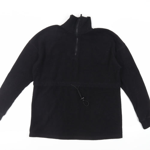 Active People Womens Black Polyester Pullover Sweatshirt Size 8 Drawstring - Adjustable Waist