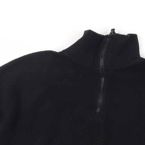 Active People Womens Black Polyester Pullover Sweatshirt Size 8 Drawstring - Adjustable Waist