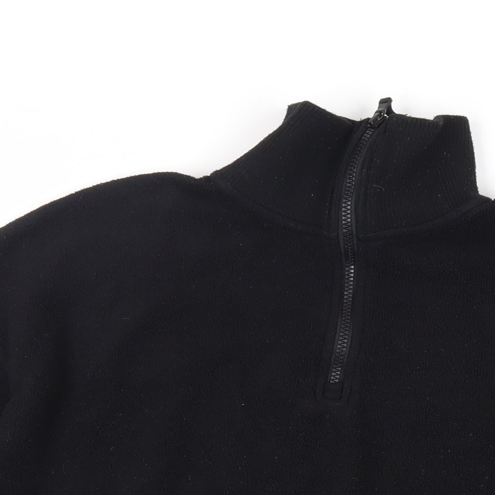 Active People Womens Black Polyester Pullover Sweatshirt Size 8 Drawstring - Adjustable Waist