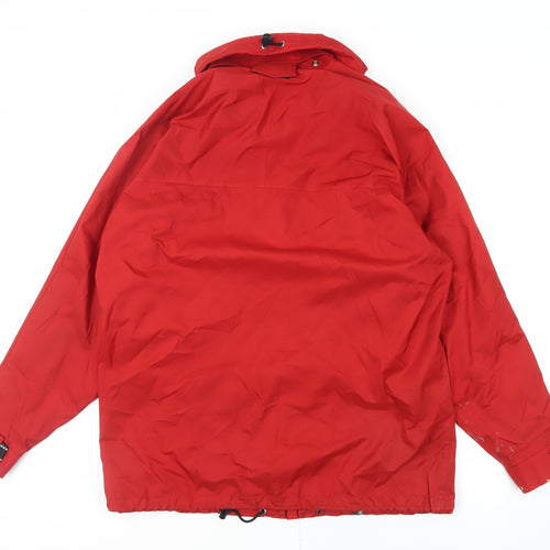 Allsport Active Mens Red Windbreaker Jacket Size XL Zip - Technical Outdoors