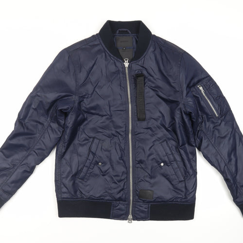 MUSIUM DIV. Mens Blue Jacket Size M Zip - Logo