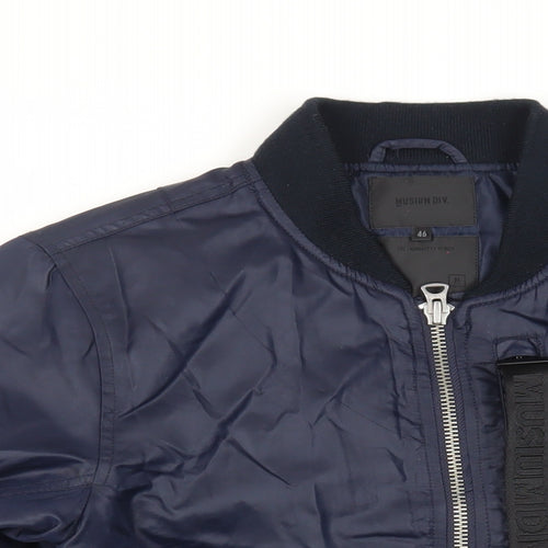 MUSIUM DIV. Mens Blue Jacket Size M Zip - Logo