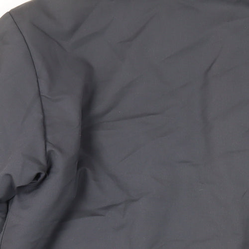 St Michael Mens Blue Pea Coat Coat Size M Zip - Vintage