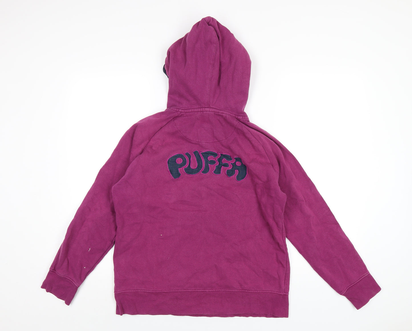 Puffa Girls Purple Cotton Pullover Hoodie Size 12 Years Pullover