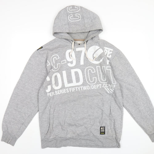 Super Coldcut Mens Grey Cotton Pullover Hoodie Size XL