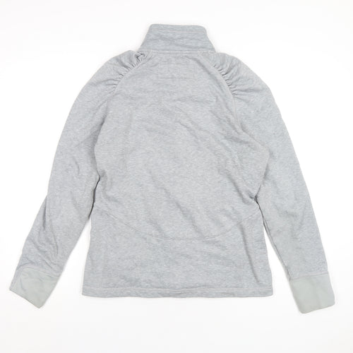O'Neill Womens Grey Polyester Full Zip Sweatshirt Size XL Zip