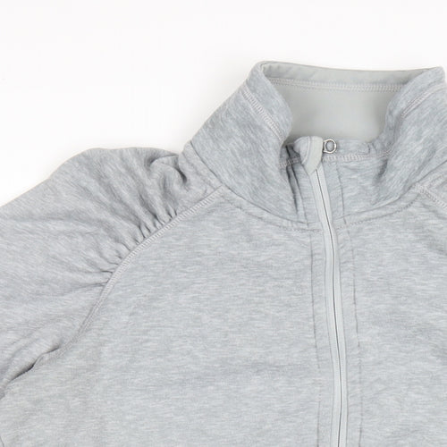 O'Neill Womens Grey Polyester Full Zip Sweatshirt Size XL Zip