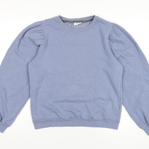 Saint Tropez Clothing Womens Blue Cotton Pullover Sweatshirt Size M Pullover