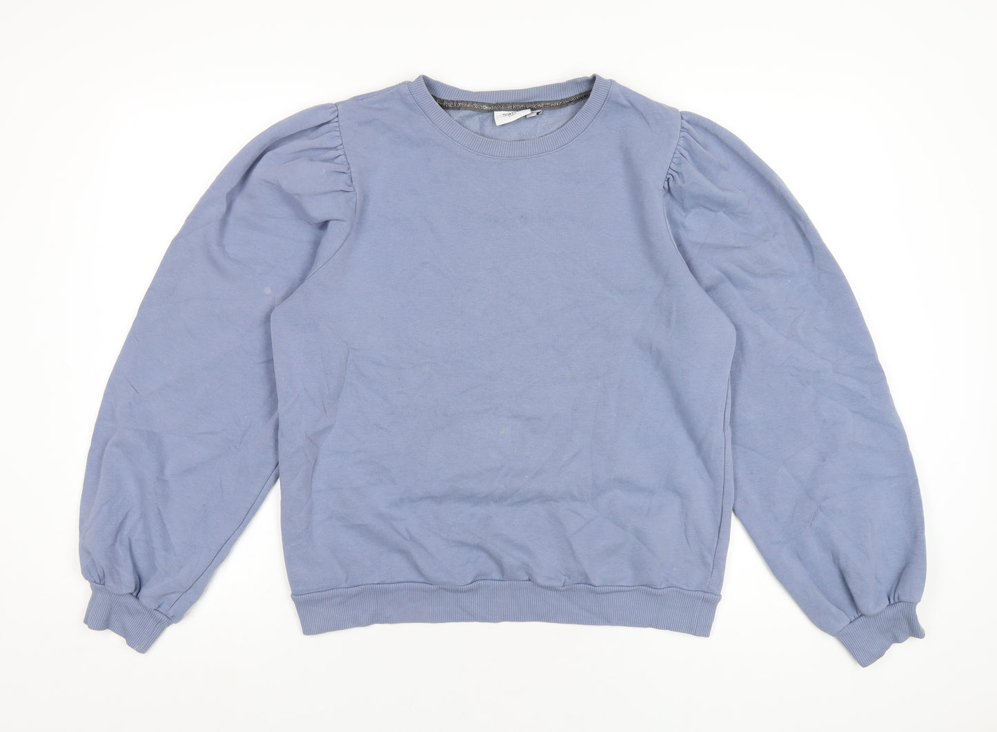 Saint Tropez Clothing Womens Blue Cotton Pullover Sweatshirt Size M Pullover