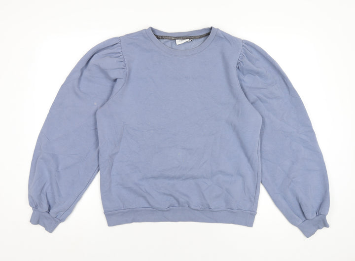 Saint Tropez Clothing Womens Blue Cotton Pullover Sweatshirt Size M Pullover