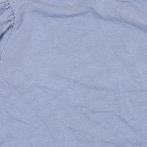 Saint Tropez Clothing Womens Blue Cotton Pullover Sweatshirt Size M Pullover