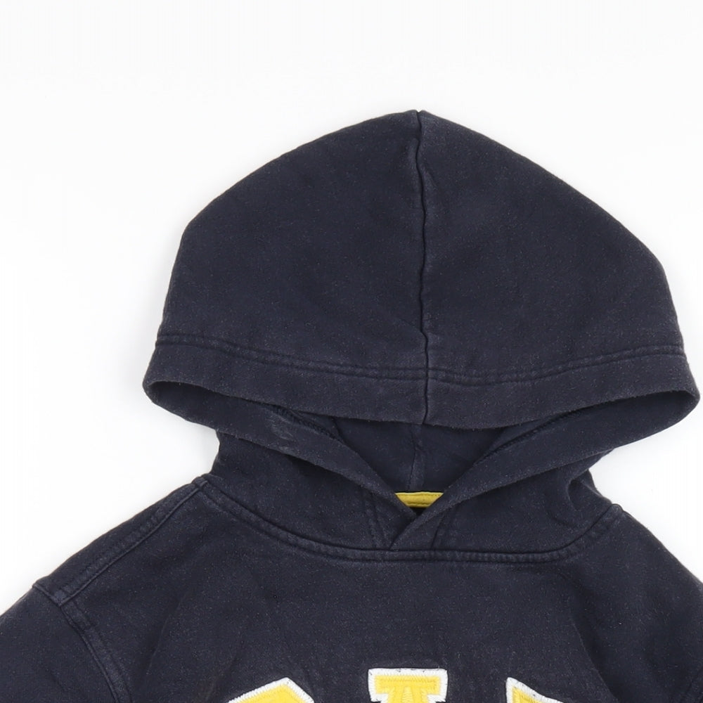 Gap Boys Blue Cotton Pullover Hoodie Size 10-11 Years Pullover