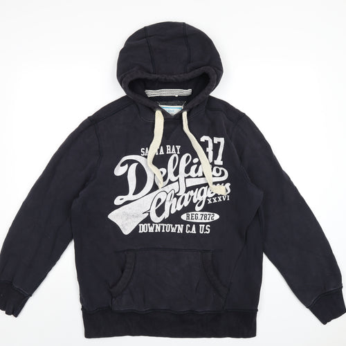 NEXT Mens Blue Cotton Pullover Hoodie Size M