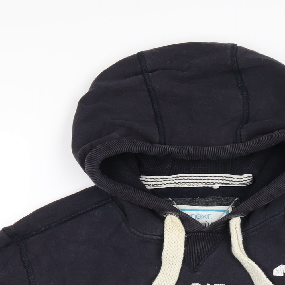 NEXT Mens Blue Cotton Pullover Hoodie Size M