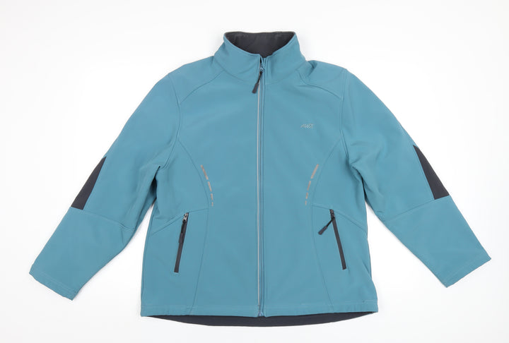Aviva Womens Blue Jacket Coat Size XL Zip