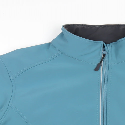 Aviva Womens Blue Jacket Coat Size XL Zip