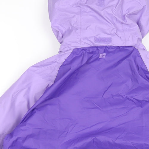 Mountain Warehouse Girls Purple Rain Coat Coat Size 11-12 Years Zip