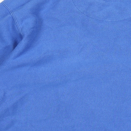 Cool as a Moose Mens Blue Cotton Pullover Sweatshirt Size M