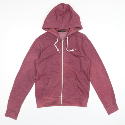 Blonde + Blonde Womens Red Polyester Full Zip Hoodie Size 12 Zip