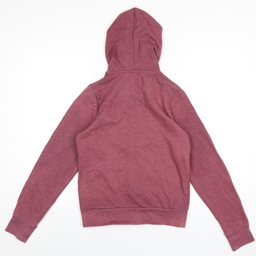 Blonde + Blonde Womens Red Polyester Full Zip Hoodie Size 12 Zip