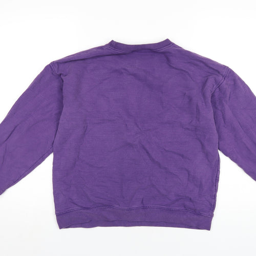 Heartbreak Womens Purple Cotton Pullover Sweatshirt Size 8 Pullover