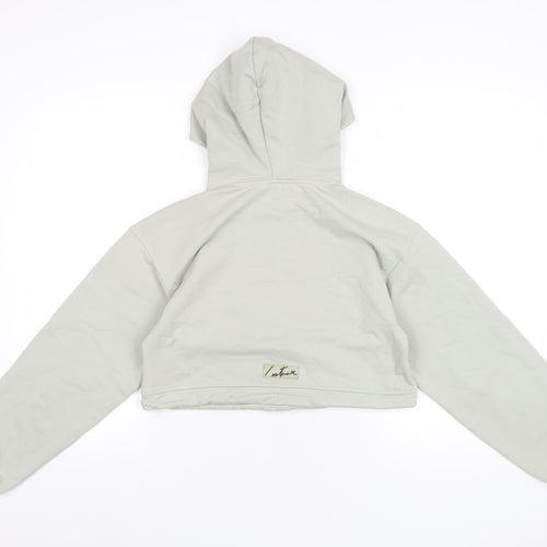Couture Womens Green Cotton Pullover Hoodie Size M Pullover