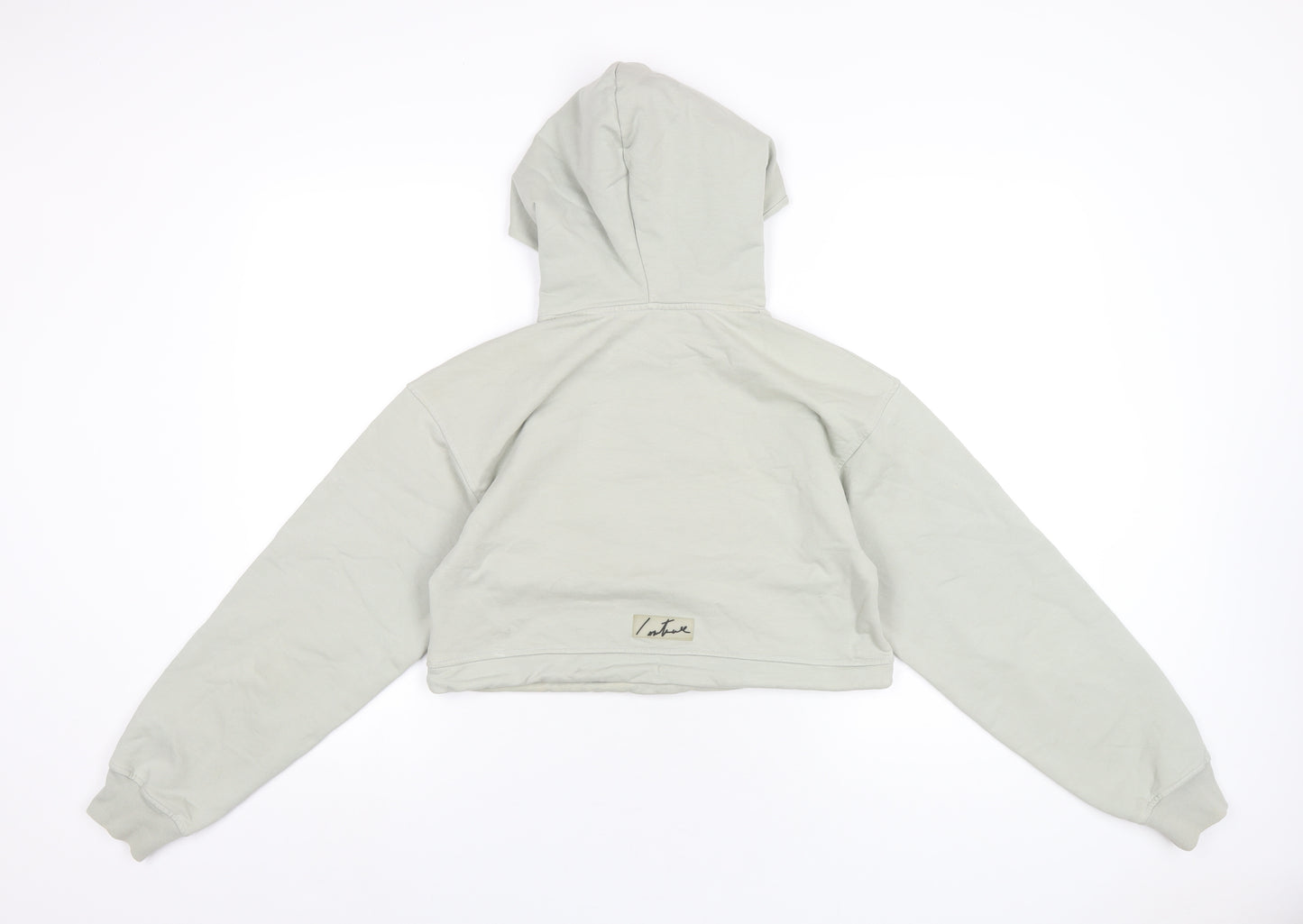 Couture Womens Green Cotton Pullover Hoodie Size M Pullover