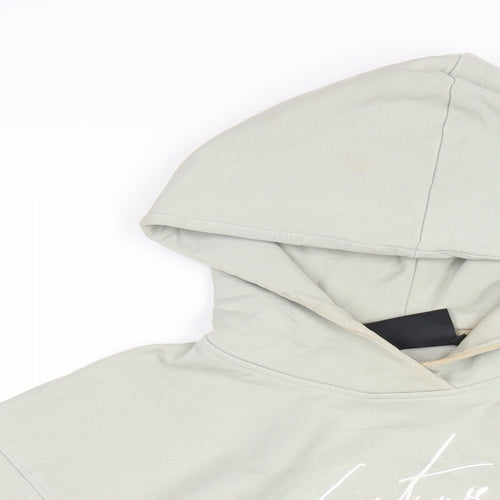 Couture Womens Green Cotton Pullover Hoodie Size M Pullover