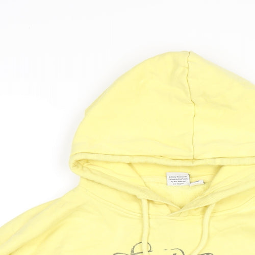 Disney Womens Yellow Cotton Pullover Hoodie Size 12 Pullover - Winnie the Pooh