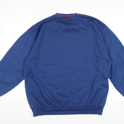 Geezer Mens Blue Cotton Pullover Sweatshirt Size XL