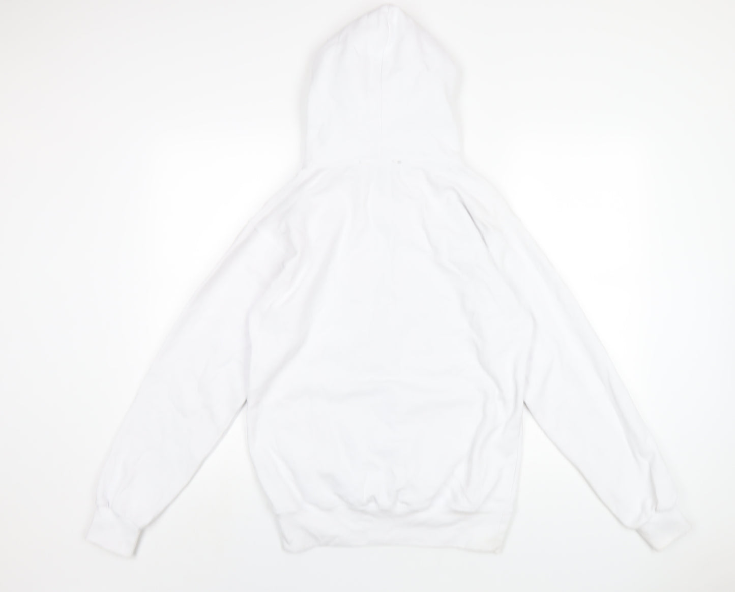 Lipsy Womens White Cotton Pullover Hoodie Size S Pullover