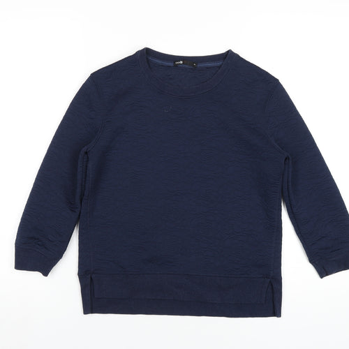 Oodji Womens Blue Polyester Pullover Sweatshirt Size XS Pullover