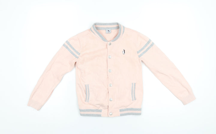 Polar Goose Girls Pink Varsity Jacket Jacket Size 10 Years Snap