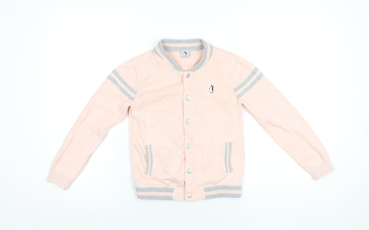 Polar Goose Girls Pink Varsity Jacket Jacket Size 10 Years Snap