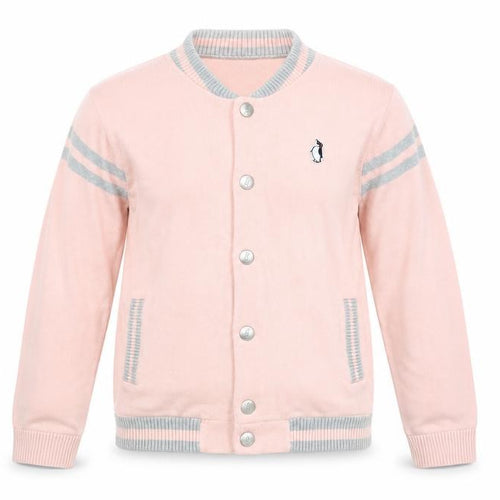 Polar Goose Girls Pink Varsity Jacket Jacket Size 10 Years Snap