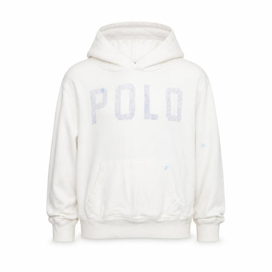 Polo Ralph Lauren Girls White Cotton Pullover Hoodie Size 8-9 Years Pullover