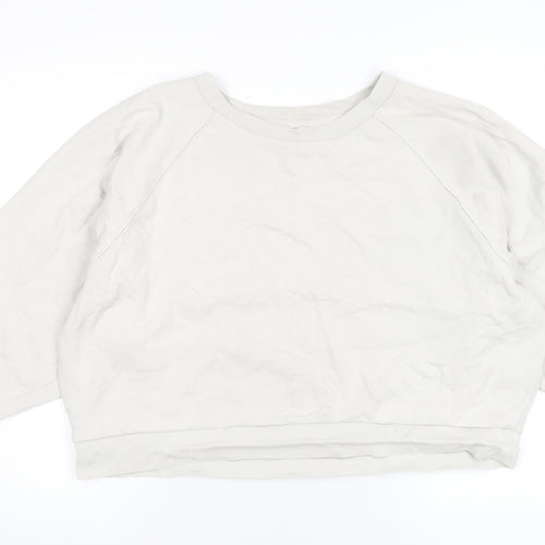 Gap Womens Beige Cotton Pullover Sweatshirt Size XL Pullover