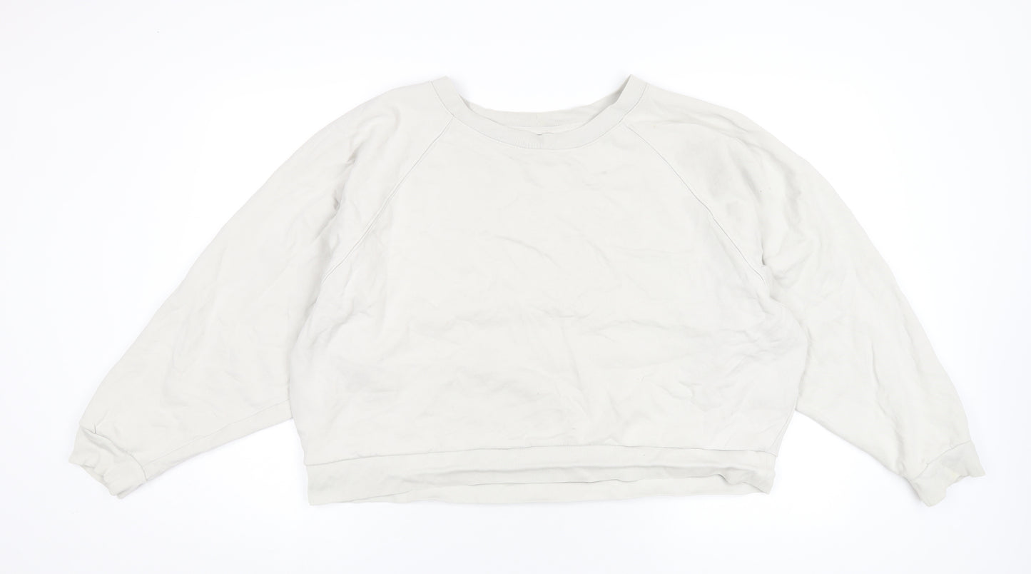 Gap Womens Beige Cotton Pullover Sweatshirt Size XL Pullover